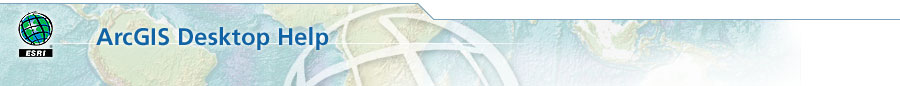 Welcome to ArcGIS Desktop Help.