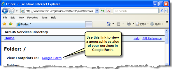 Link for viewing footprints